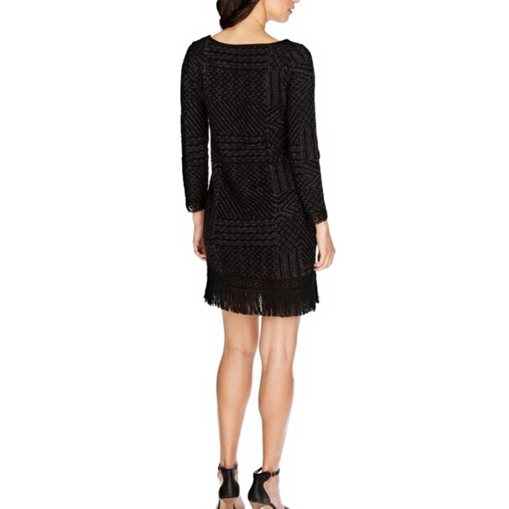 Lucky Brand fringed sweater dress